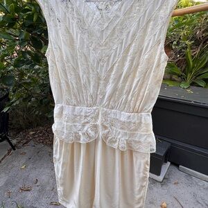 Cynthia Steffe Ivory Lace Mini Dress